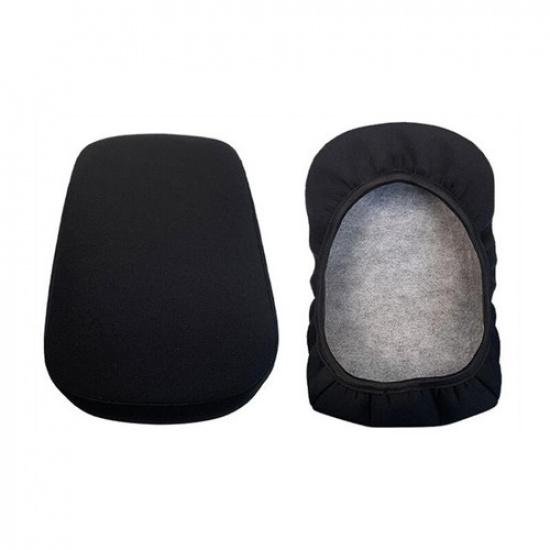 Soft Black Cotton Car Console Armrest Box Cover Pad For Chevrolet Colorado 15-22