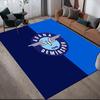 Adana Demirspor2 Flanellmuster Quadratischer Teppich, Läufer, Teppich für Wohnzimmer Schlafzimmer Sofa Spielzimmer Dekor, Rutschfeste Fußmatte