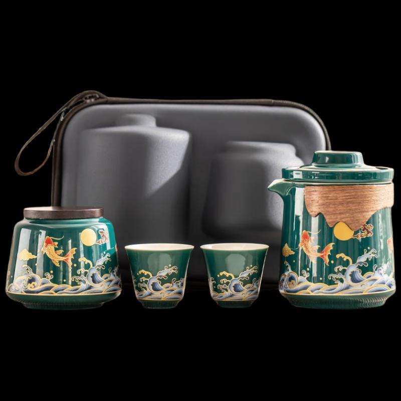 Wo Ding Portable Ceramic Tea Set
