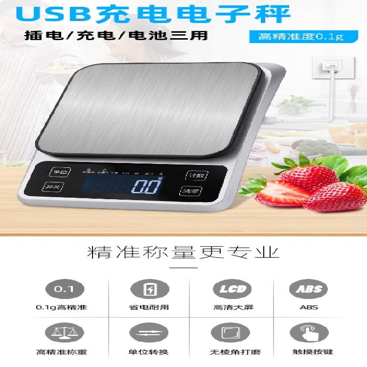 Electronic Postal-Scale Stainless Steel Digital Scale with LCD Backlight Display