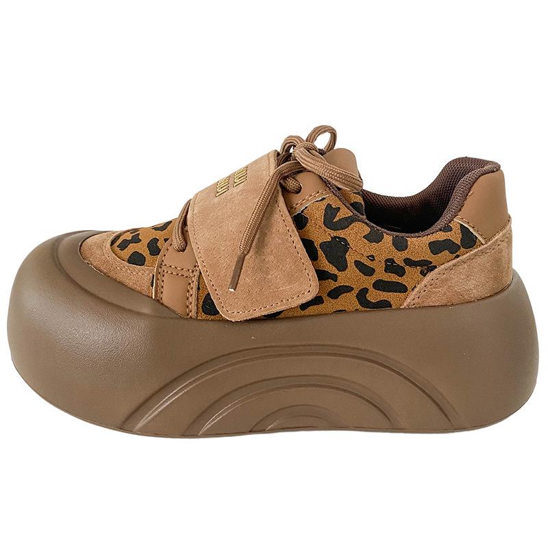 

XY-A352 latex insole/thick sole heightening board shoes women s 2025 versatile Velcro student niche white shoes 35 верблюд