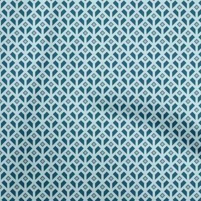 Cotton Flex Light Blue Fabric Geometrical Diy Clothing Quilting Fabric Print Fabric By Yard 40 Inch