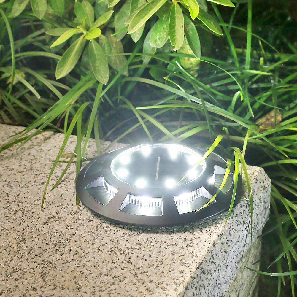 Waterproof Solar Ground Lights for Outdoor Courtyards, Gardens, and Lawns - Landscape Decoration with Ground Insert Option.