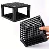 96 Grid Black Socket Pen Holder Painting Brushes Holder, Detachable Plastic Stationery Storage Tool Desk Organizer