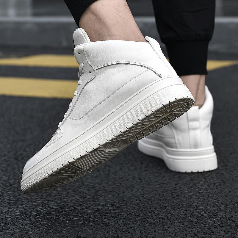 Echtes Leder Herrenstiefel Luxusmarke Schnürschuhe Herren Sneaker Mann Freizeitschuhe Handgefertigt Männerschuhe Freizeitspaziergang Stiefeletten