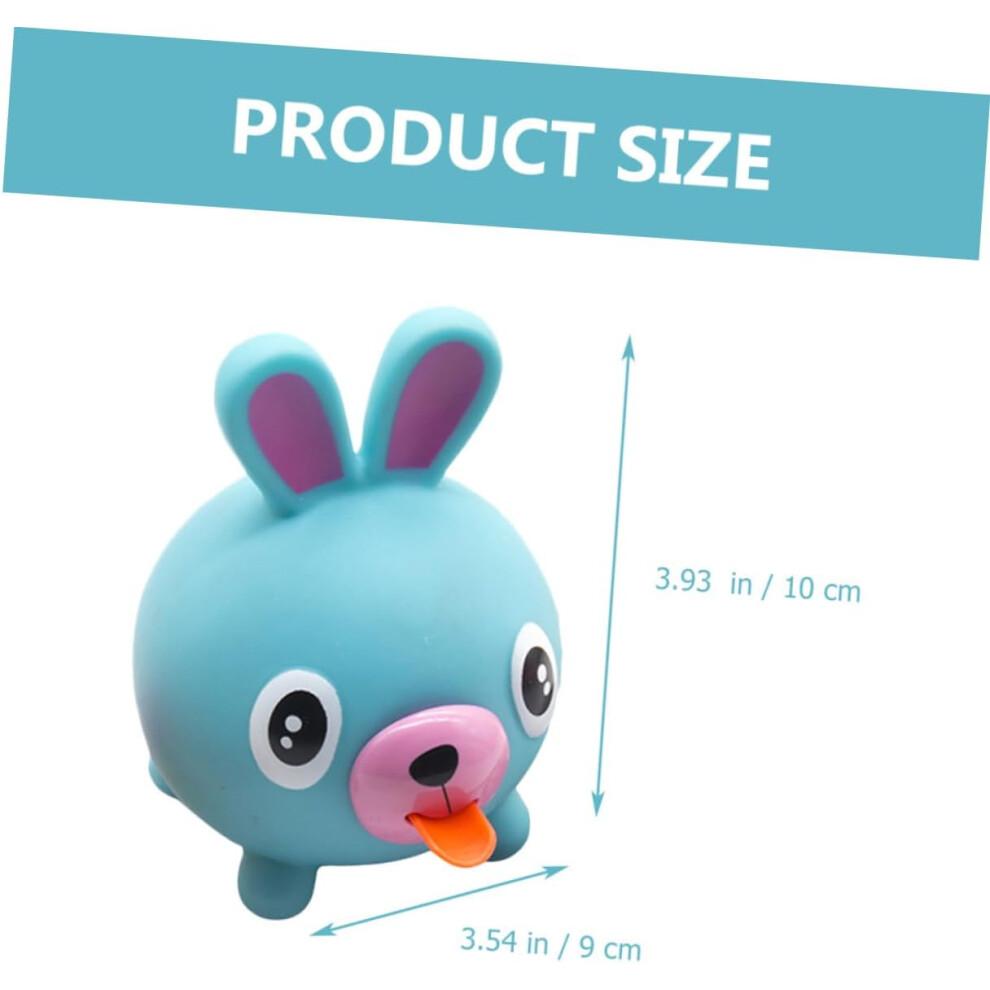 Animal Decompression Toy for Kids, Squeezable PVC Pig Pool Bath Toy, Talking Animal Relief Ball, Cartoon Design