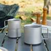 Titanium Coffee Cup Double Wall Insulated Travel Mug Camping Hiking Office Home Lightweight Reusable