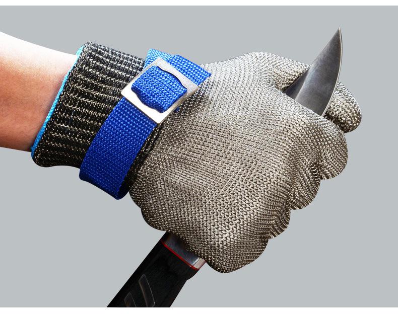 Level 9 Anti-Cut Metal Gloves: 316 Stainless Steel for Butchery and Fish Processing