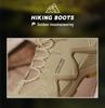 Męskie ultralekkie wodoodporne buty trekkingowe i taktyczne typu high-top - oddychające buty outdoorowe bojowe i pustynne