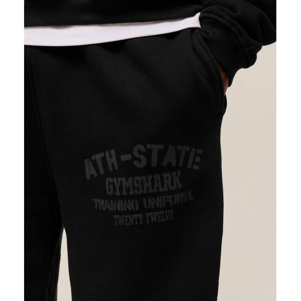 Gymshark Collegiate Joggers Black A4b1u Bb2j