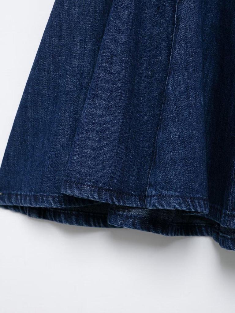 Europäische & Amerikanische Damenmode Sommer 2025: Denim-Minirock mit Zierstichen