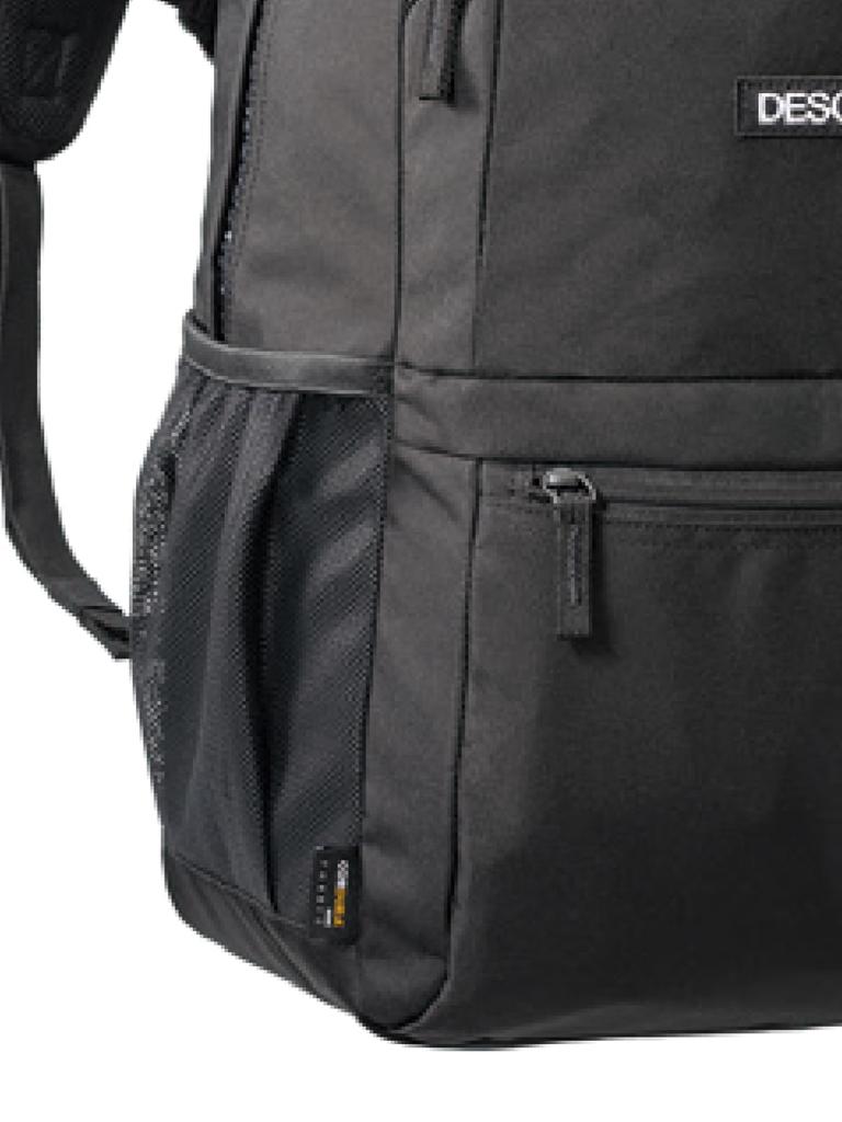 Descente D-Pack Backpack with PC Storage, 24L Capacity, School Bag for School, Cram School, Unisex, TKD401402, Black x Black