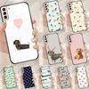 Dachshund Dog Funda Case For Samsung Galaxy S25 Ultra S9 S10 S20 S21 FE S22 S23 Plus S24 Ultra Phone Cover
