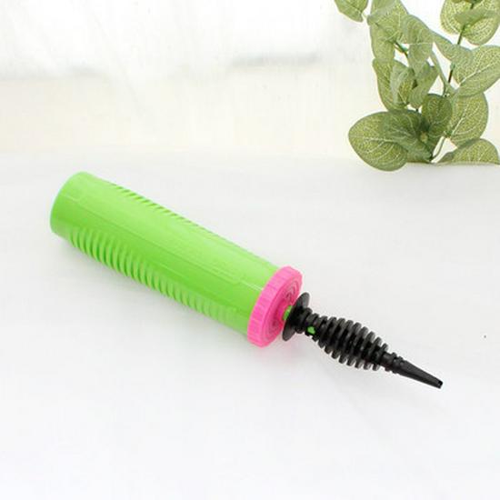 

Large Hand-Push Manual Air Pump for Balloons (Pink & Green)