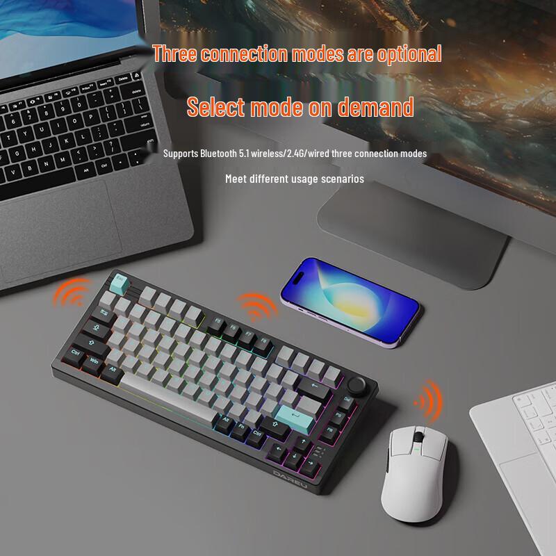 Dareu EK75 75% Tri-Mode Gasket Mechanical Keyboard