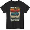 Tribute Artwork MX-5 NB Generation T-Shirt, Retro Spec Miata Car Tee – 10th Anniversary Roadster – Gift for Car Enthusiast