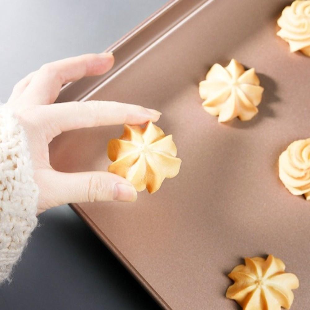 Champagne Square Baking Pan Nonstick Toaster Oven Dishes Cookie Tray Pizza Baking Tray Home