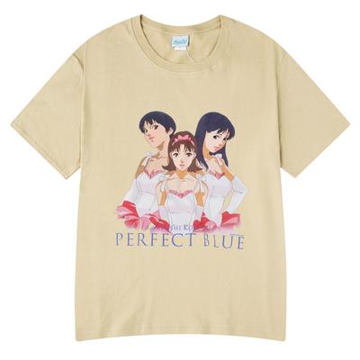 Anime Perfect Blue A Satoshi Kon Film Mima Kirigoe T-Shirt Men's Women Clothing Fashion Hip Hop Short Sleeve T Shirt Summer Tees