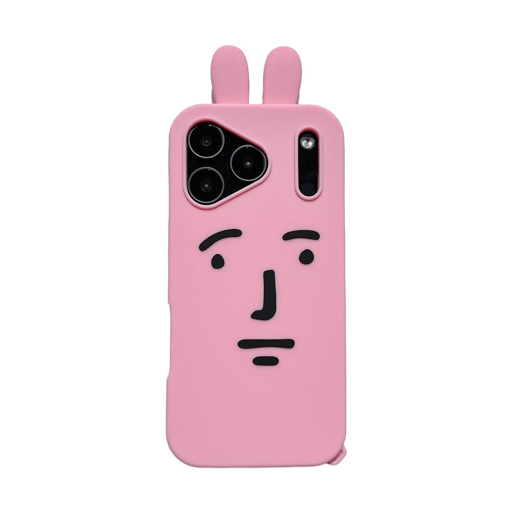 Adorable Rabbit Phone Case for iPhone 13-17 Pro/Max – Fun and Cute Design