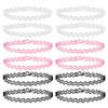 ZS 12ks Vintage Stretch Choker náhrdelník Lady Girl Tattoo Choker náhrdelník Punk Retro gotické elastické náhrdelníky pro ženy