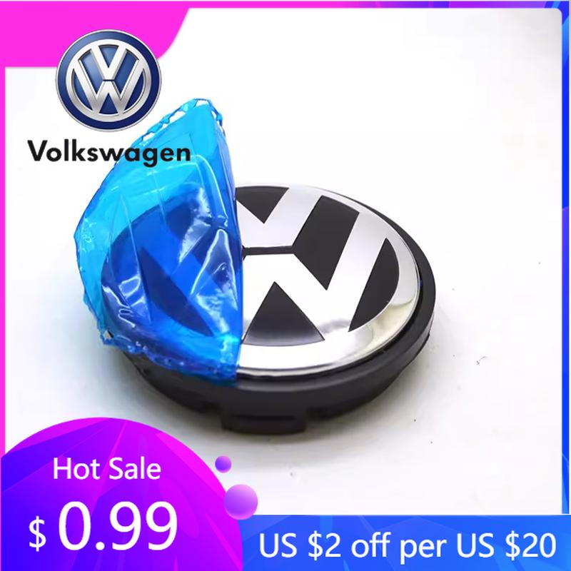 2026 Hot For Volkswagen VW 4pcs 55mm 56mm 65mm 70mm Car Wheel Center Caps Hubcap Cover for VW Volkswagen Jetta MK5 Golf Passat s