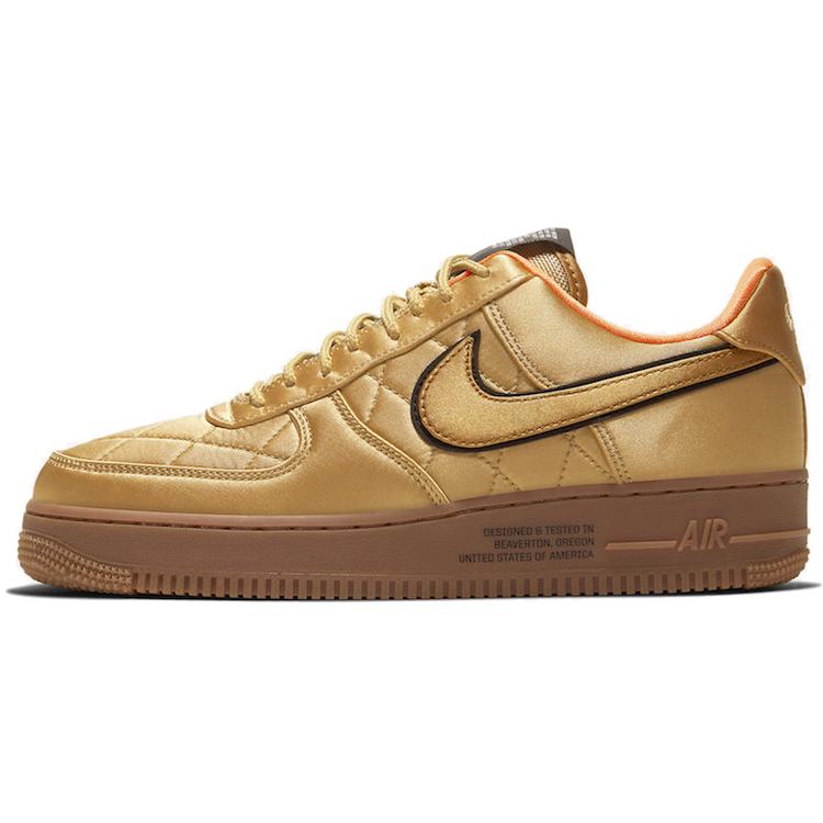 

New Nike Air Force 1 Low Quilted Satin Pack Wheat CU6724-777 42.5