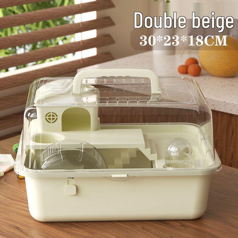 Transparent Luxury Hamster Villa for Golden Bears