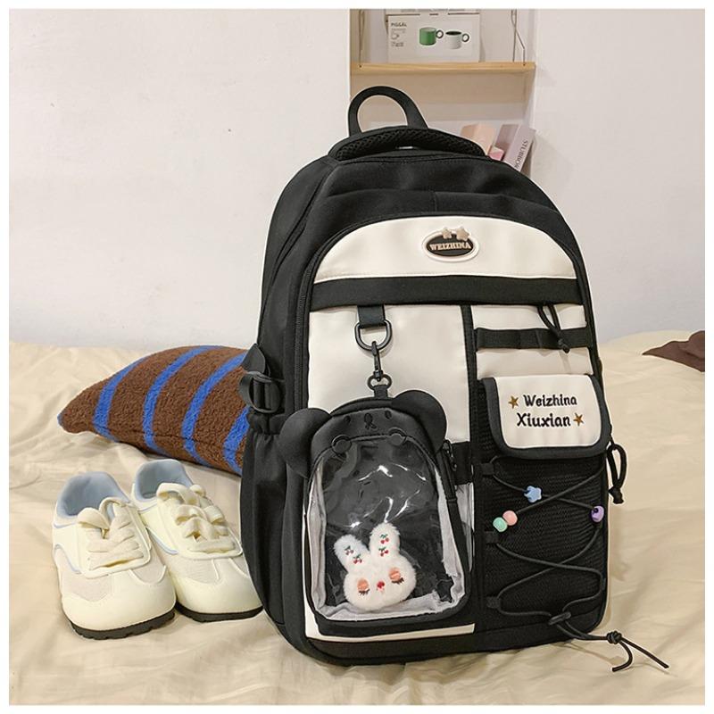 School bag new college style fresh and sweet candy color backpack junior high school students lightweight large capacity backpack