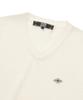 Columbia University 1754 Crown V Neck Vest Sweater Cream