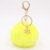 Bag Charm Pompom Pendant Fluffy Plush Ball Keyring Fashion Fur Ball Key Chain  Women Girls