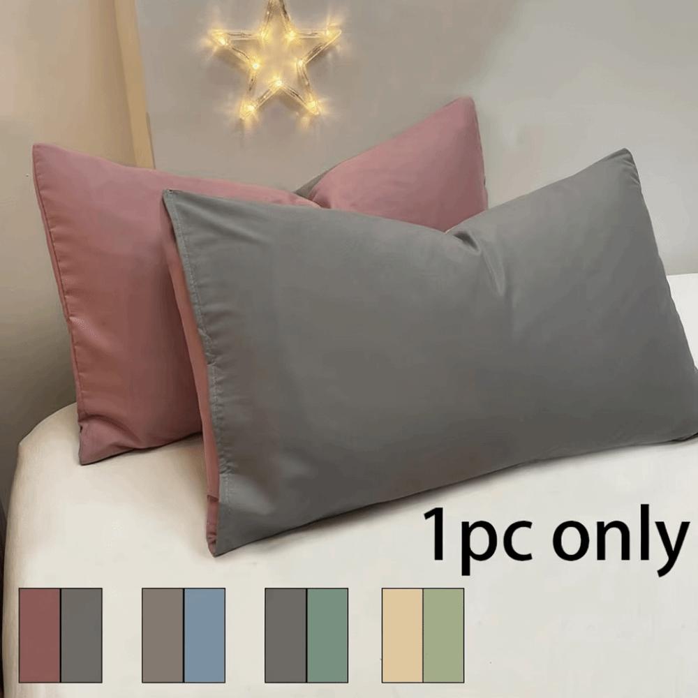 New Cotton Brushed Pillowcases Cozy Super Soft Pillow Covers Wrinkle Resistant Fade Resistant Plain Pillowcase