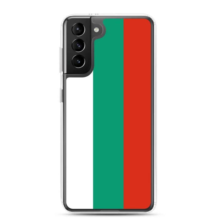 Coque Téléphone - Samsung - Galaxy S21 Ultra - Drapeau Bulgarie - Souple - Flerfarget