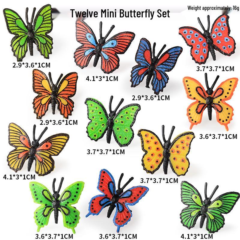 Mini Insect Model Set: Ant, Butterfly, Stag Beetle & Scorpion Toy for Kids