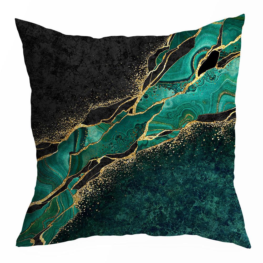 

Продажа Зеленый Мрамор Абстрактный Принт Персиковая Кожа Бархатная Наволочка Автомобиль Диван Прикроватная Подушка Чехол 45 * 45Cm without pillow core