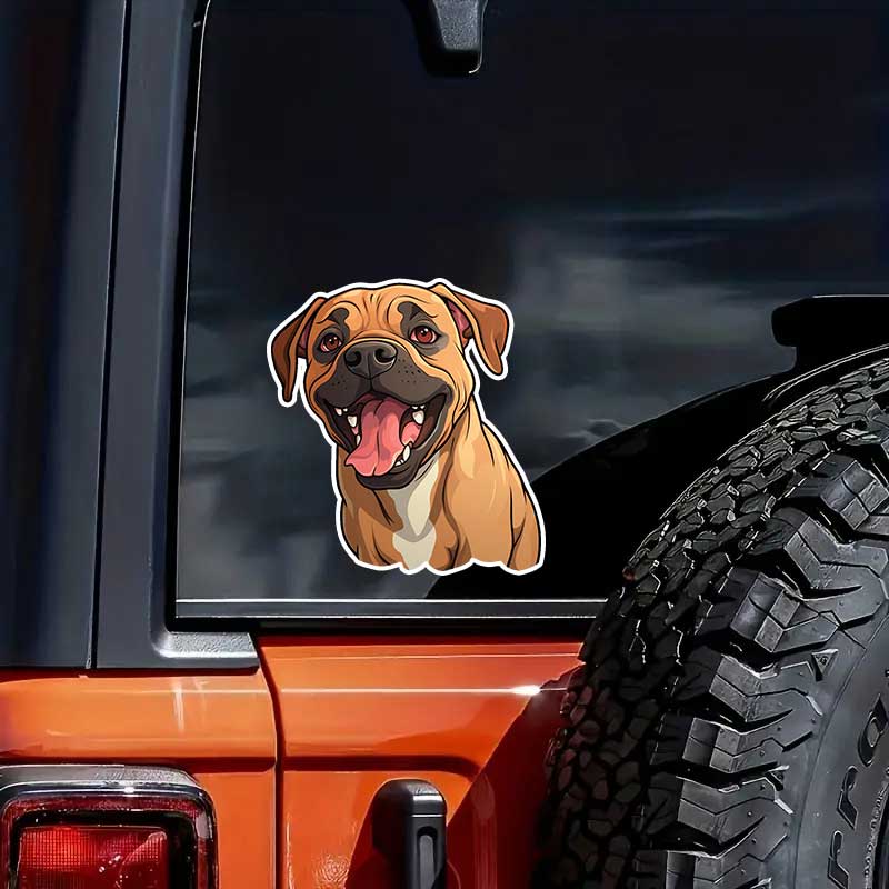 "Boxer Dog"Car Sticker Vinyl Decal Waterproof Rear Window Motorcycle Camper Bumper Truck Laptop Decoration TM420