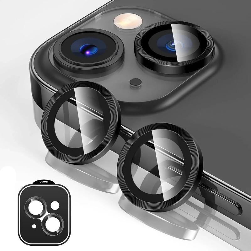 1 Set HD Metalen Camera Beschermfolie Voor IPhone 17 16 15 14Plus 13 Pro Max Krasbestendig Gehard Glas Lensdop Telefoon Accessoires