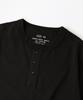 OUTSTANDING Henley Neck Half Sleeve Tee_Black