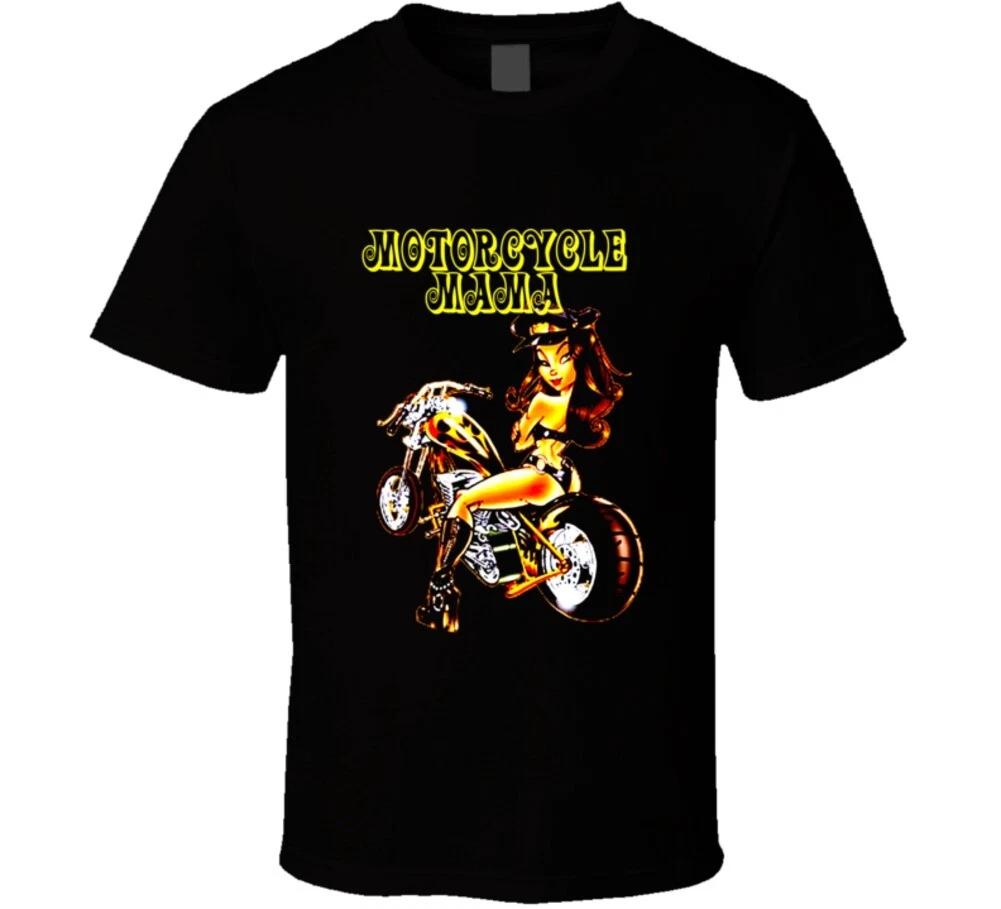 Motorcycle Mama Funny Riding Gift T Shirt M