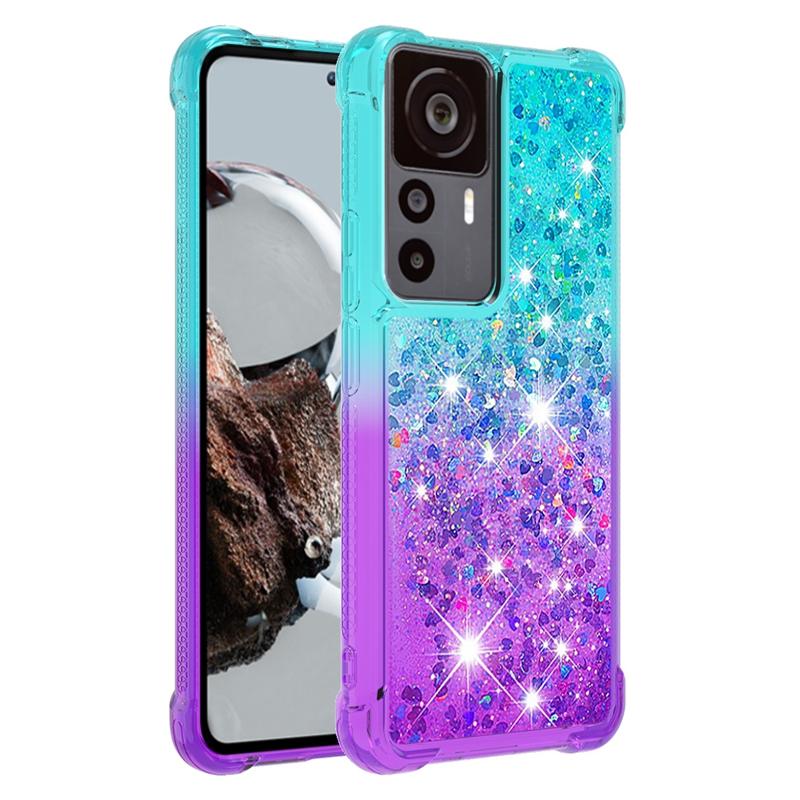 Pouzdro 12T Pro na Pro Coque Xiaomi 12T Pro Kryt Dynamické tekuté pouzdro s tekutým pískem Pro Funda Xiomi Xiaomi Mi 12T 12 T Pro Pouzdra na telefon