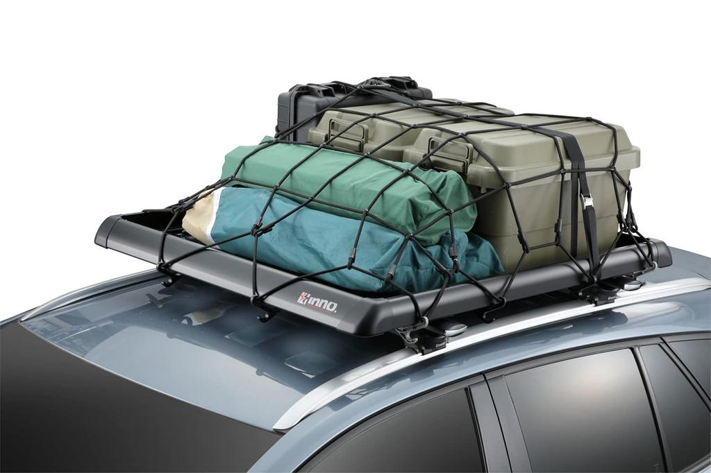 CARMATE inno Cargo Net, Large, 100 x 100 cm, 8 mm Diameter, Extra Thick Rubber, IN832