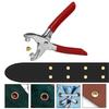 Heavy Duty Leather Punching Pliers Carbon Steel Leathercraft Hole Puncher For Belts Making Metal Grommets Paper Craft