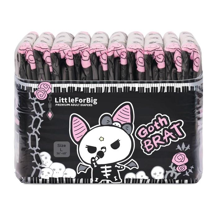 LittleForBig Adult Diapers 7000 mL Highly Absorbent Nonwoven Pants Type [Itazura na Bella-chan no Ongakuka] Gothic Thick Diaper Pants