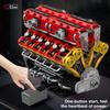 Non-Toxic 4719Pcs V12 Engine Model Building Blocks Technology Bricks Kit With Display Stand Adult Gift Children'S Educational Diy Toys