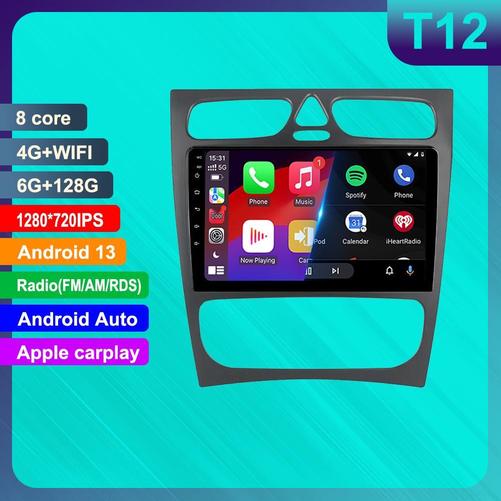 Android HD Reversing Camera with CarPlay for Mercedes-Benz C-Class W203 Navigation