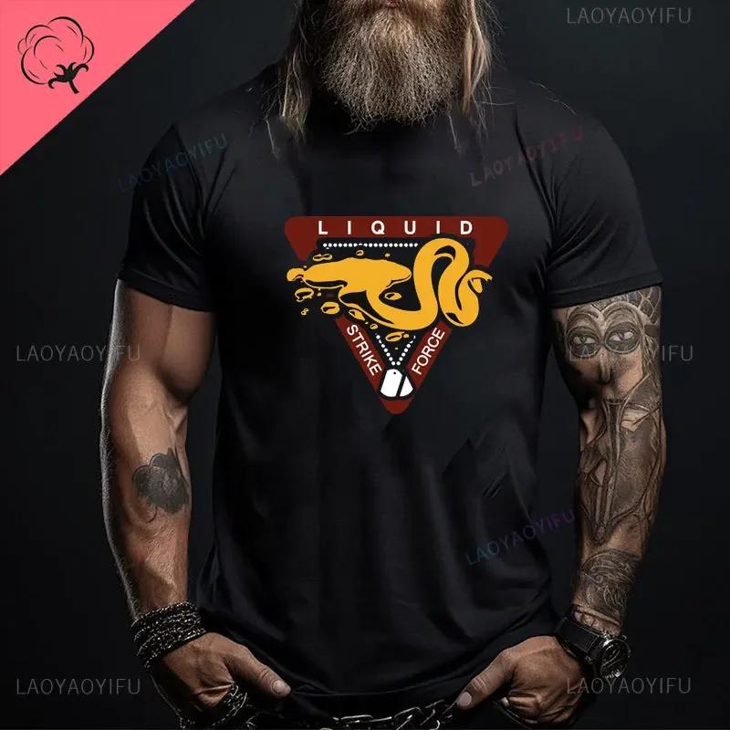Mens Casual Cotton MGS Metal Gear Solid V 5 Meryl Silverburgh Short Sleeve Tops Foxhound Special Force Group Fox Hound T-Shirt