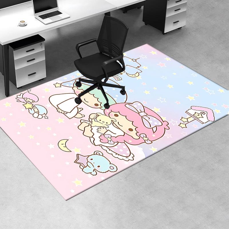Office Rug Little Twin Stars, Cute Fantasy Anti-Slip Rug, Machine Washable for Living Room, Bedroom, Office, Multiple Sizes, Bedroom Mat, Decorative M