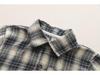 2025 Plaid Shirt Boy's Retro Fashion Three-Piece Set: Casual Spring & Autumn Outerwear