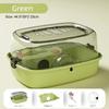 Transparent Hamster Habitat Ventilation Gerbils House Portable Large Hamster Cage  for Bunny