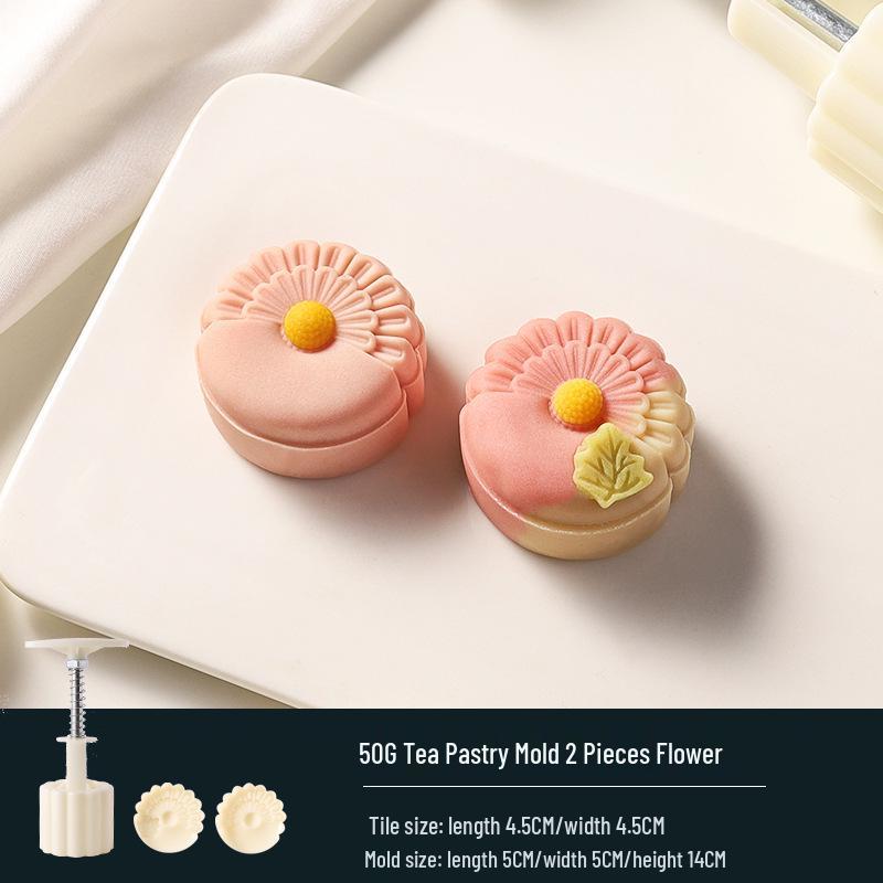 Traditional Cartoon Mooncake Mold, Hand-Press Type for Baking, Available In 50g, 75g, 100g Sizes