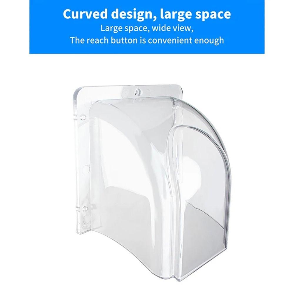 1Pcs 86 Type Door Keypad Cover Chime Button Doorbell Protective Cover  For Wireless Doorbell
